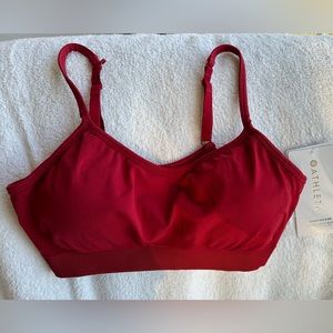 NWT Athleta Renew Bra D-DD Small Candy Red Rare Holiday Color Out of Sto…